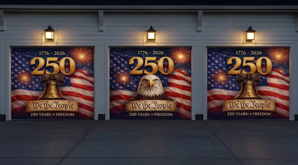 🔥Freedom 250 | Limited EditionPatriotic Garage Door Cover