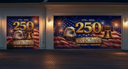 🔥Freedom 250 | Limited EditionPatriotic Garage Door Cover
