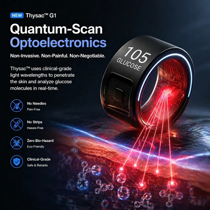 🔥 75% OFF Launch Offer🏆Thysac™ G1 Non-Invasive Smart Ring